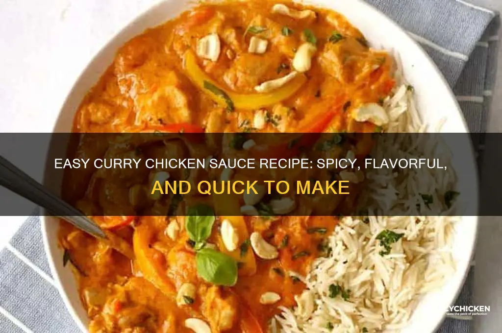 how to make chicken sauce with curry powder