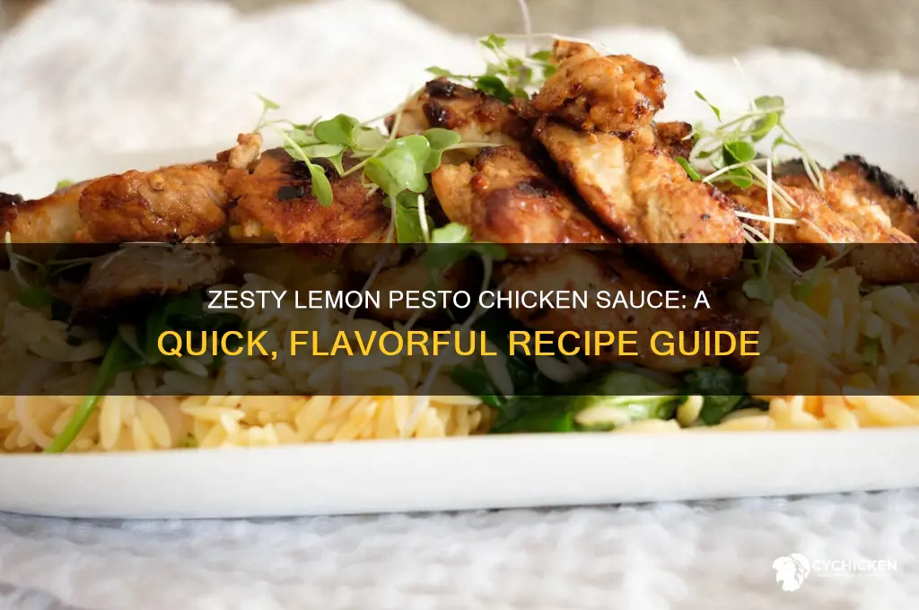 how to make chicken sauce with lemon and pesto