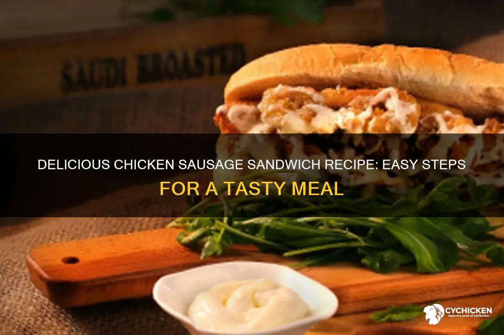 how to make chicken sausage sandwich
