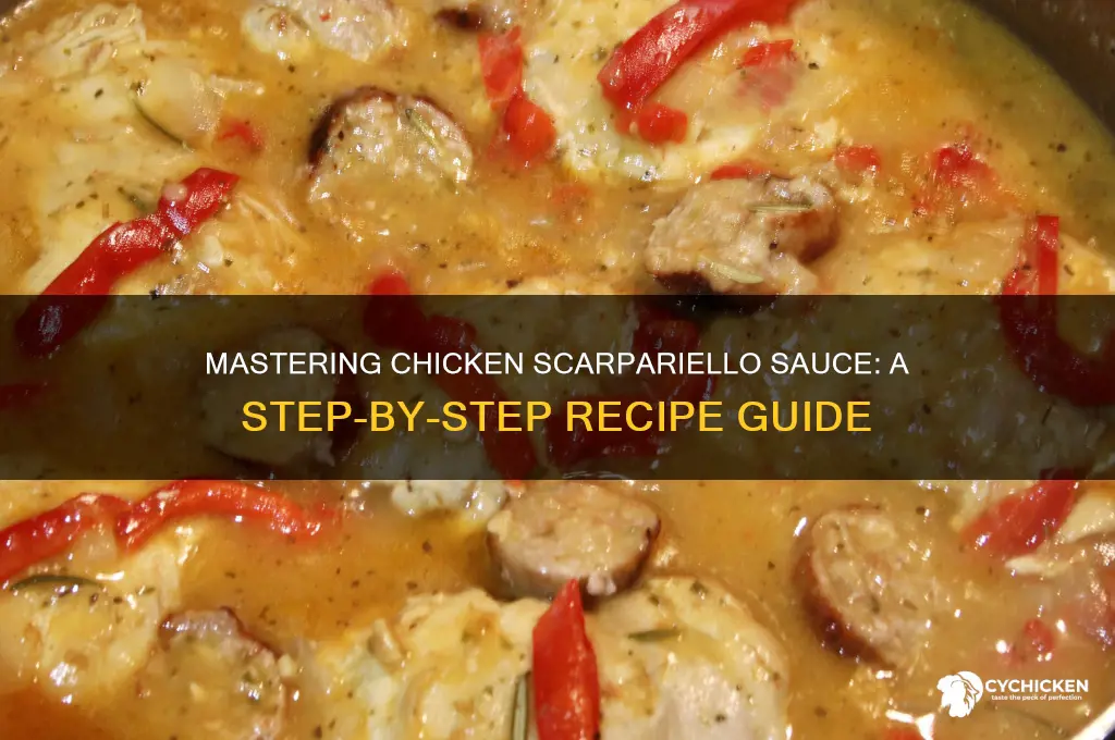 how to make chicken scarpariello sauce