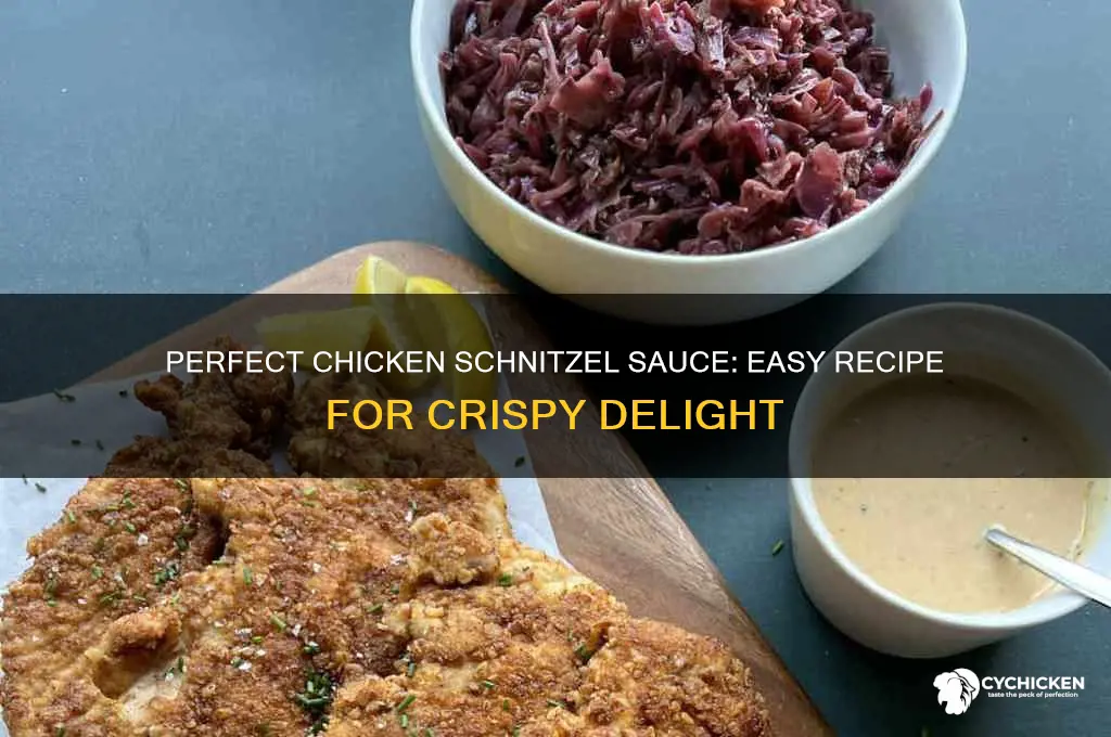 how to make chicken schnitzel sauce