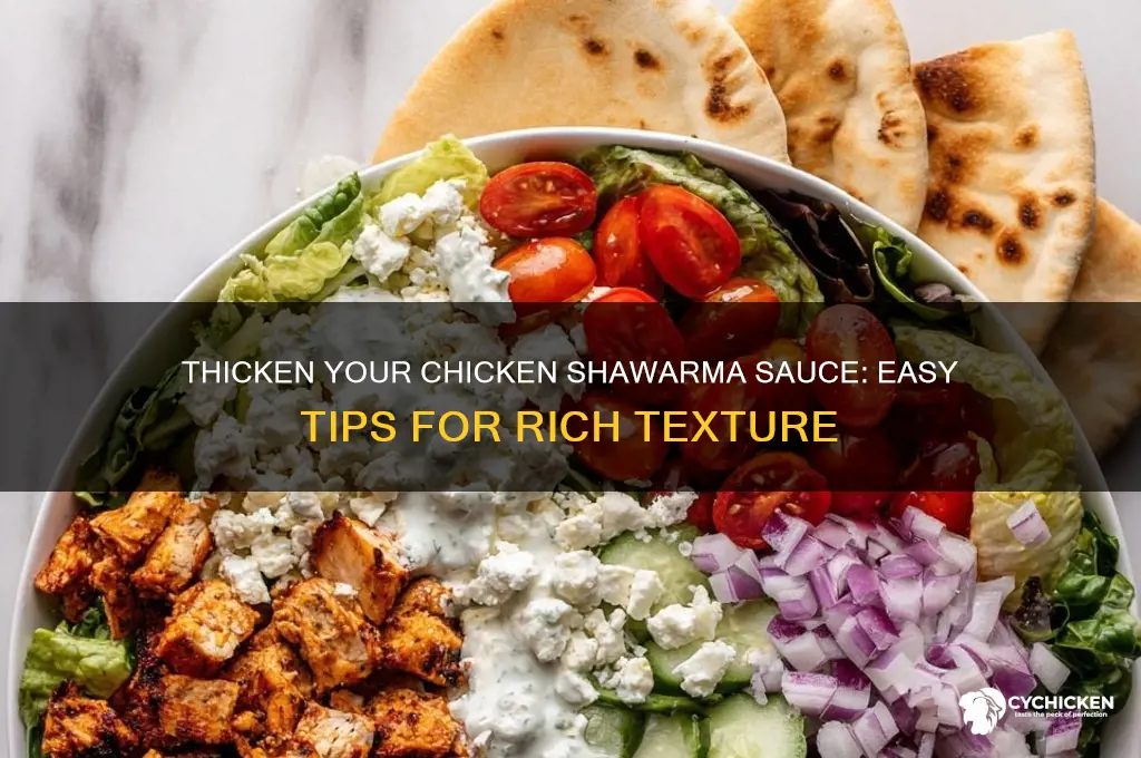 how to make chicken shawarma have a thick sauce