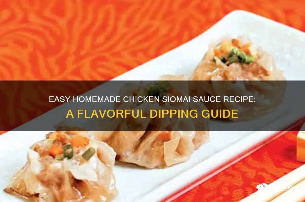 how to make chicken siomai sauce