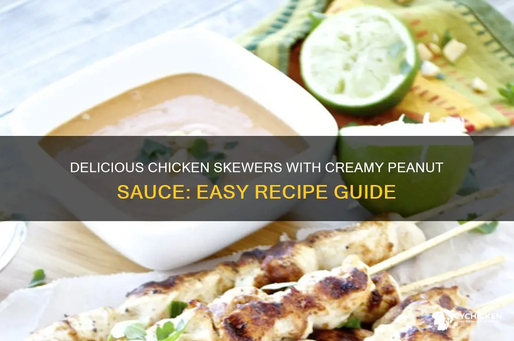 how to make chicken skewers with peanut sauce
