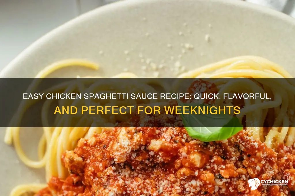 how to make chicken spaghetti sauce