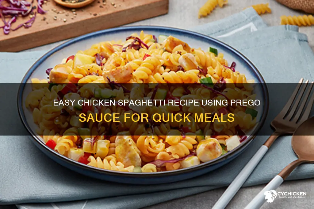 how to make chicken spaghetti with prego sauce