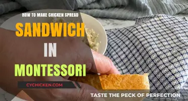 Montessori Kitchen Fun: Crafting a Delicious Chicken Spread Sandwich