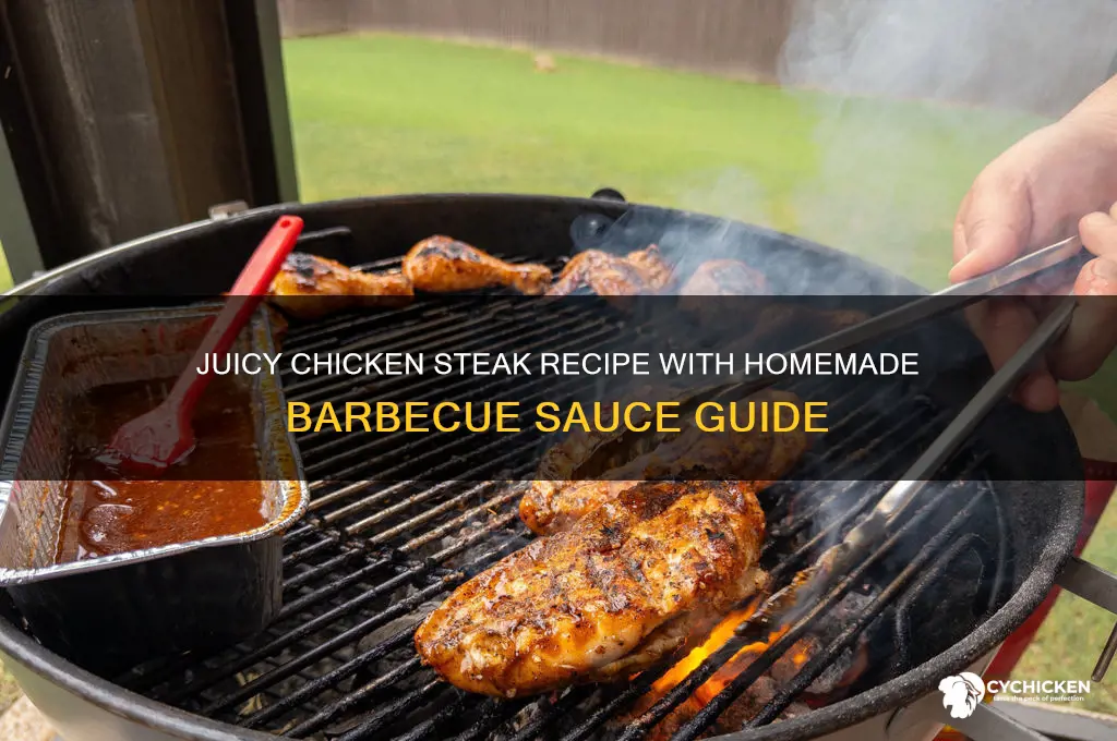 how to make chicken steak with barbecue sauce