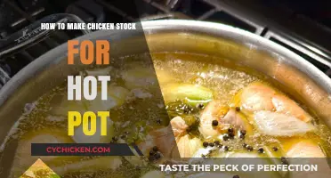 Simmering Comfort: Homemade Chicken Stock for Hot Pot Delight