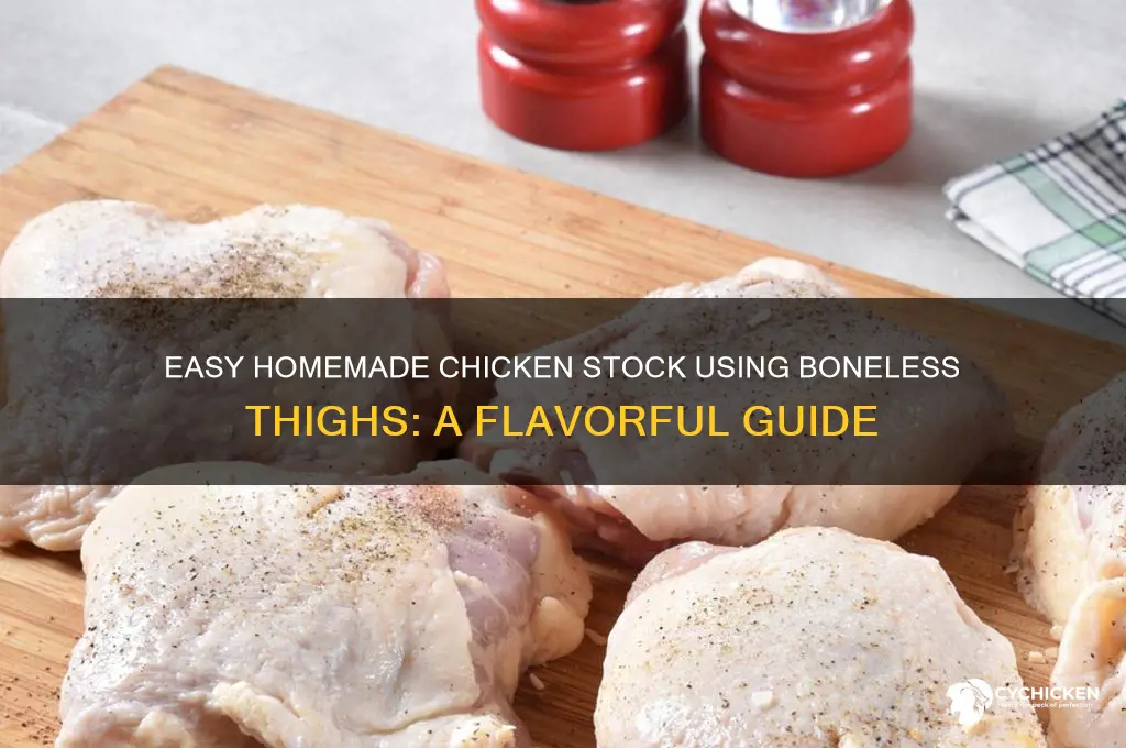 how to make chicken stock from boneless thighs