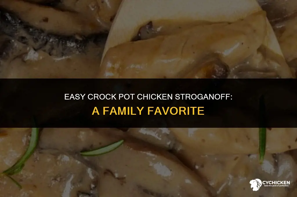 how to make chicken stroganoff in crock pot