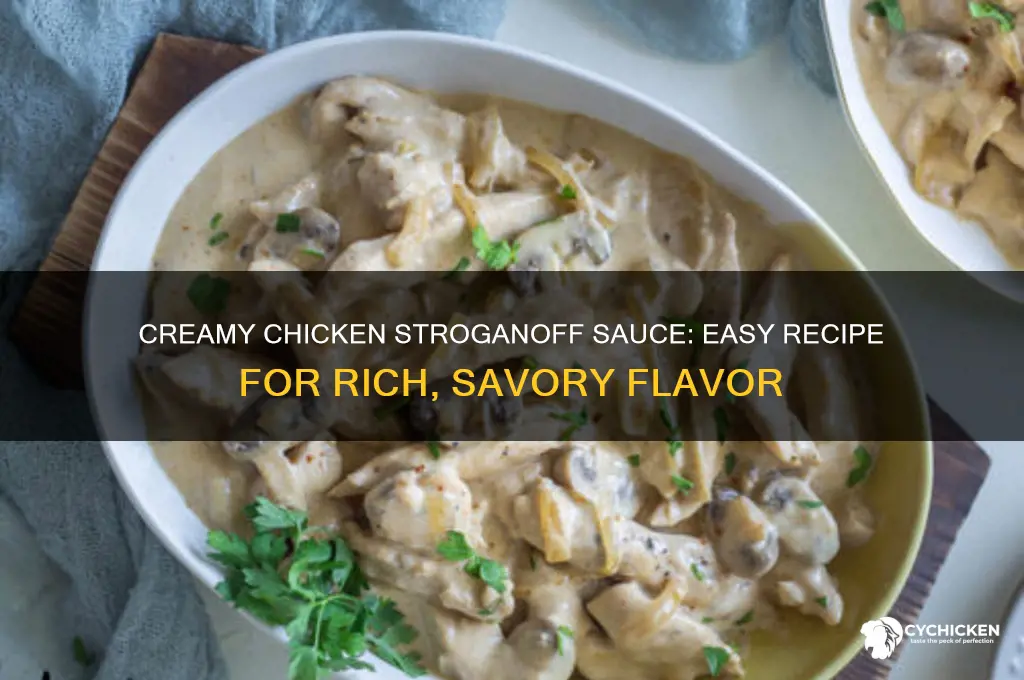 how to make chicken stroganoff sauce