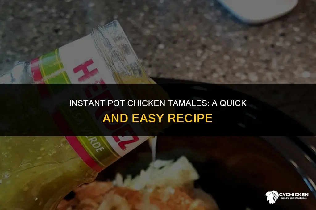 how to make chicken tamales in instant pot
