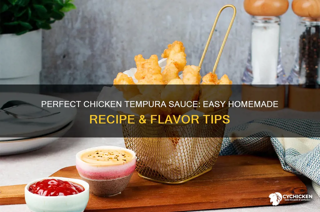 how to make chicken tempura sauce