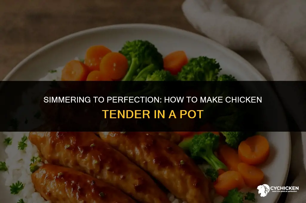 how to make chicken tender in pot