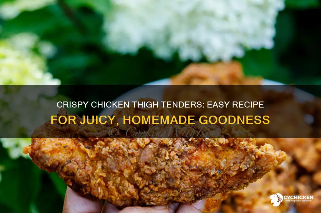 how to make chicken tenders out of chicken thighs