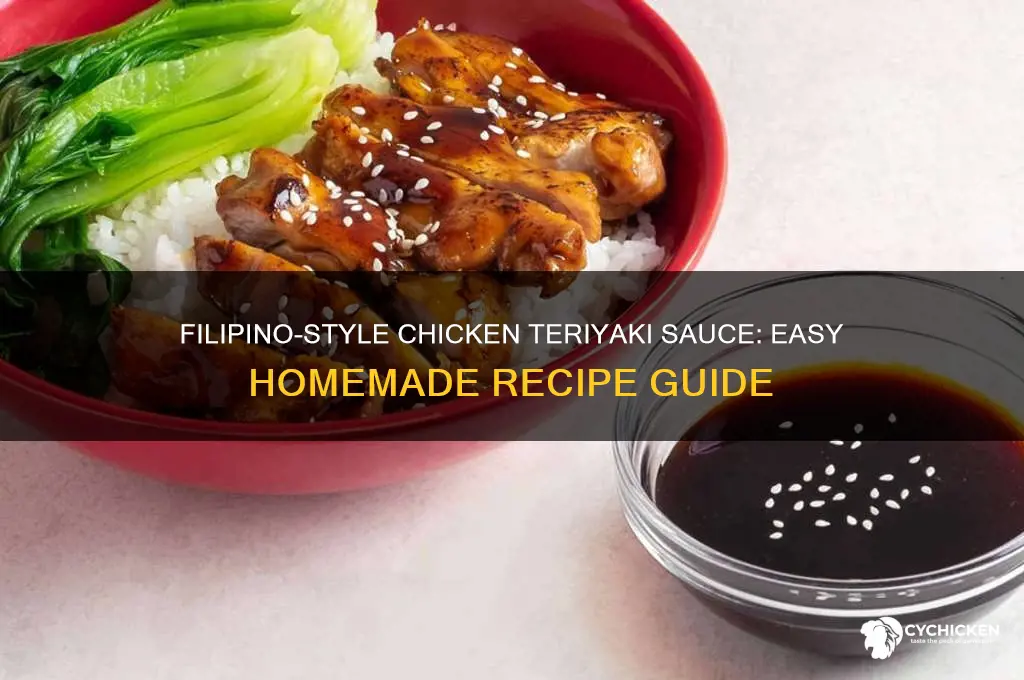 how to make chicken teriyaki sauce filipino style