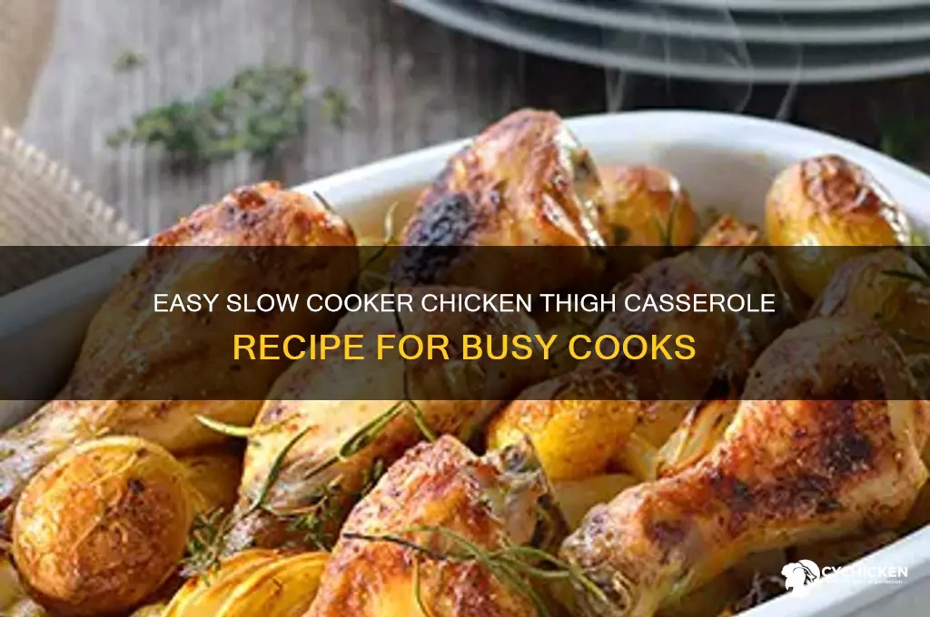 how to make chicken thigh casserole in slow cooker