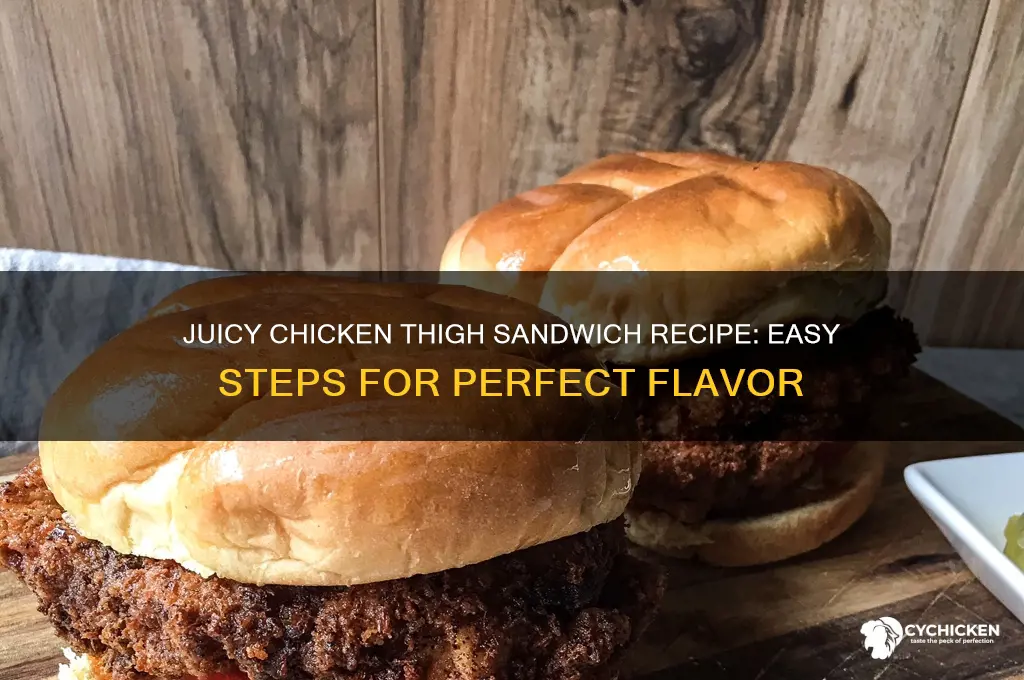 how to make chicken thigh sandwich