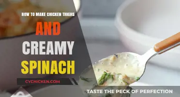 Juicy Chicken Thighs with Creamy Spinach: A Delicious Recipe Guide