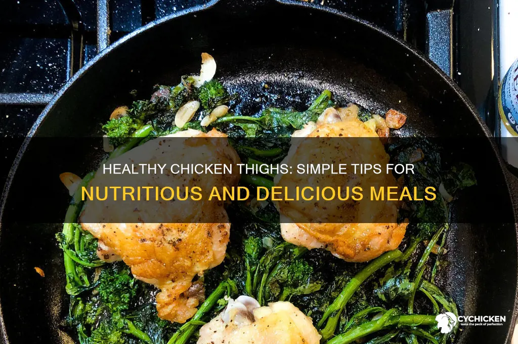 how to make chicken thighs healthy