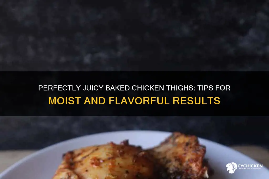 how to make chicken thighs juicy when baking