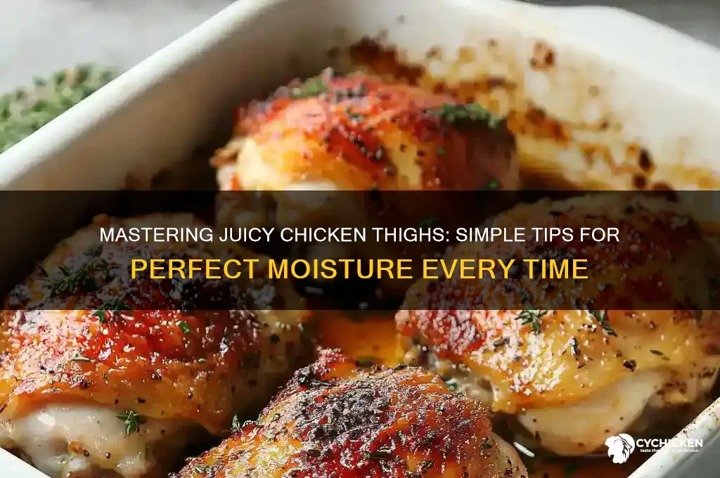 how to make chicken thighs juicy