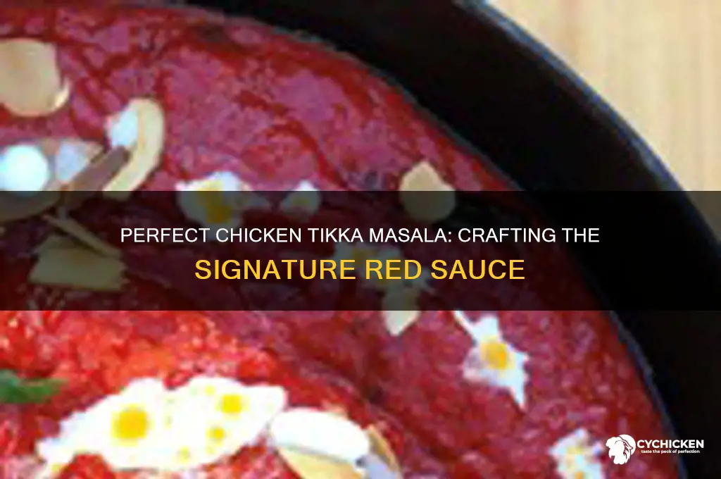 how to make chicken tikka masala red sauce