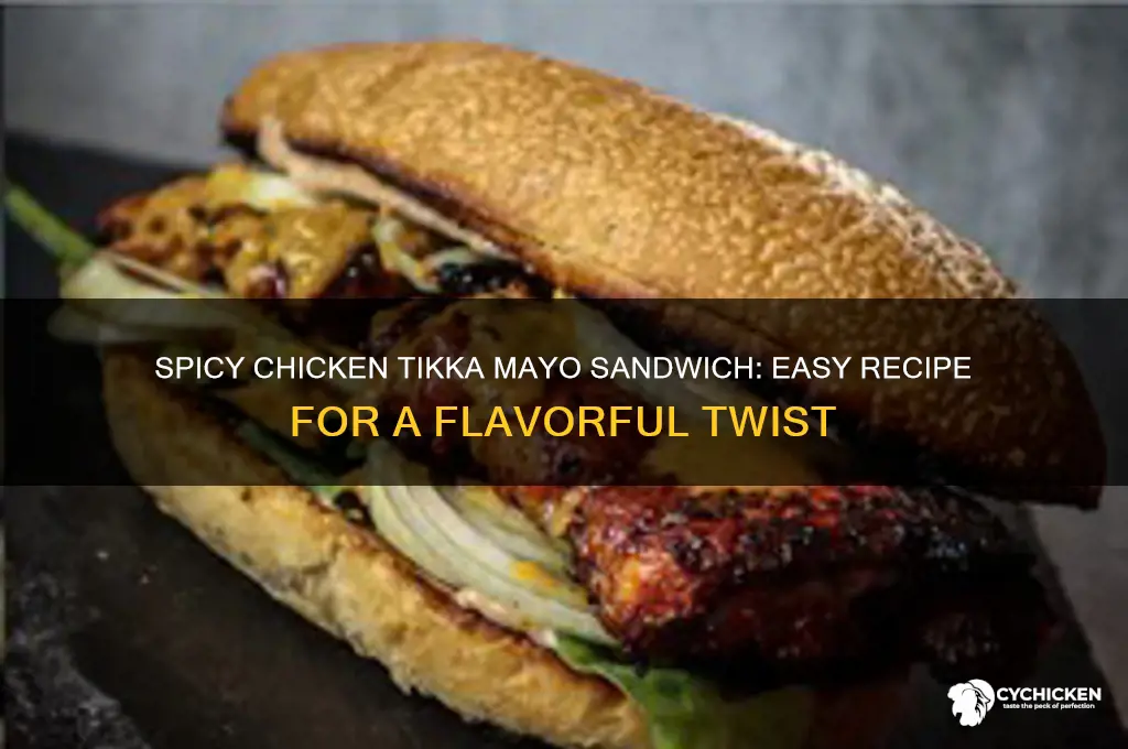 how to make chicken tikka mayo sandwich