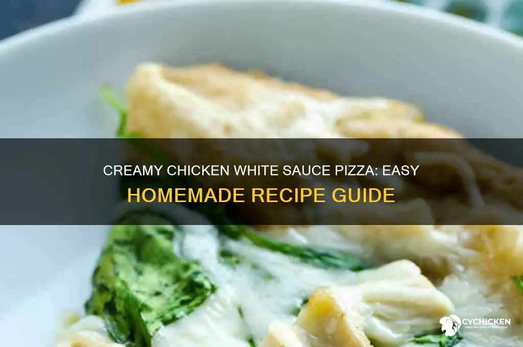 how to make chicken white sauce pizza