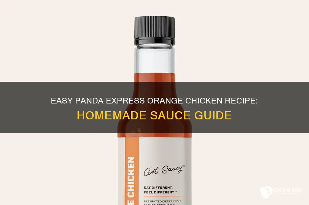 how to make chicken with panda express orange sauce