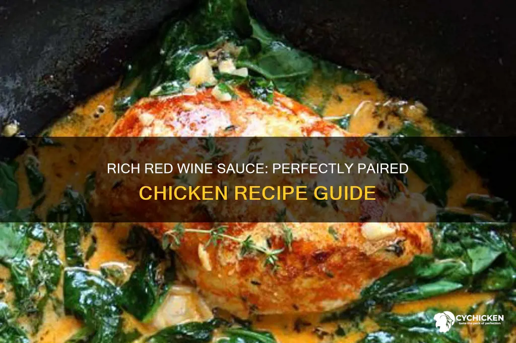 how to make chicken with red wine sauce