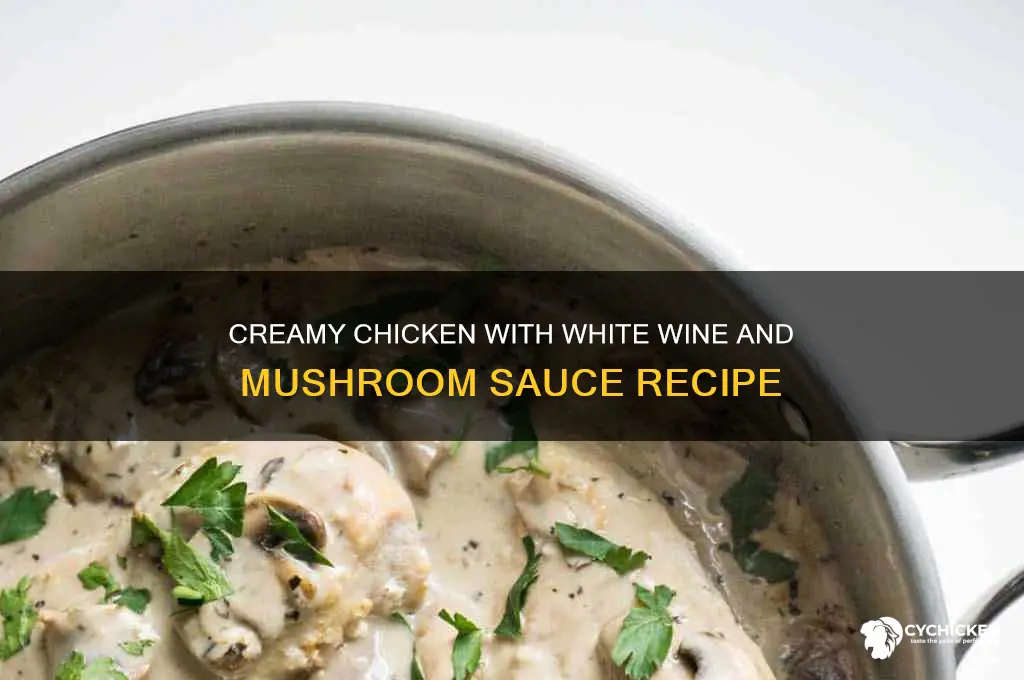 how to make chicken with white wine and mushroom sauce