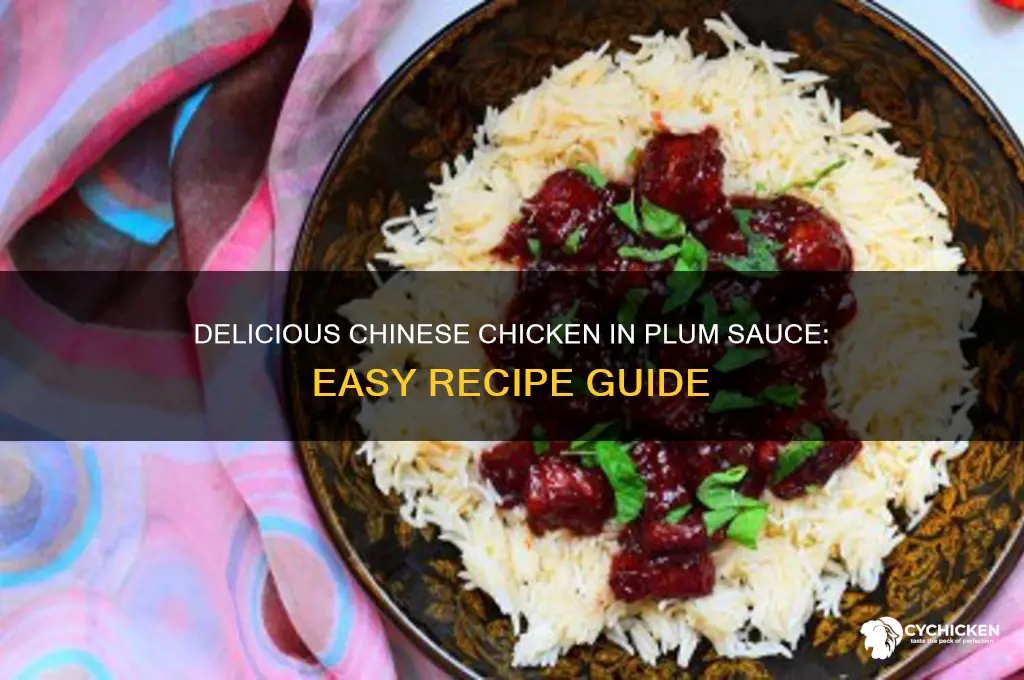 how to make chinese chicken in plum sauce
