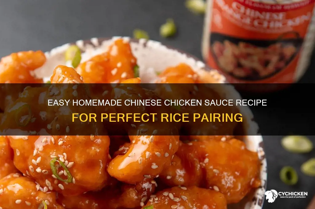 how to make chinese chicken sauce for rice