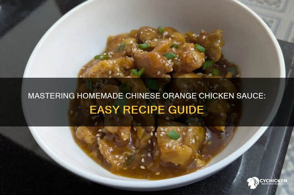 how to make chinese orange chicken sauce