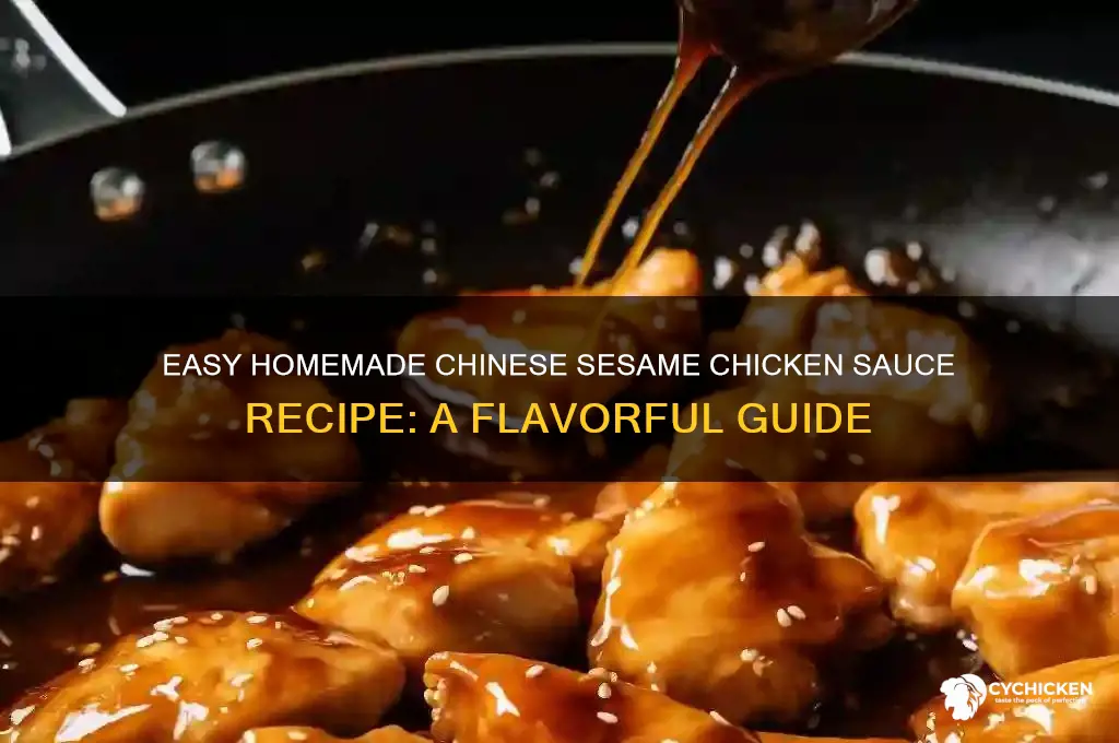 how to make chinese sesame chicken sauce
