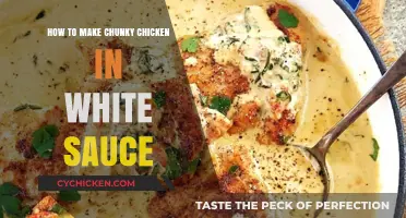 Creamy Chunky Chicken in White Sauce: Easy Recipe Guide