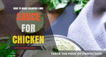 Easy Cilantro Lime Sauce Recipe for Juicy Chicken Dishes