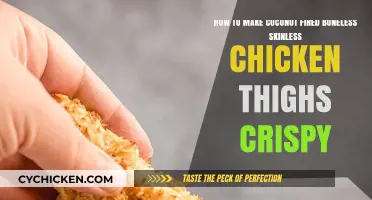 Crispy Coconut-Fried Boneless Chicken Thighs: Perfectly Golden & Crunchy