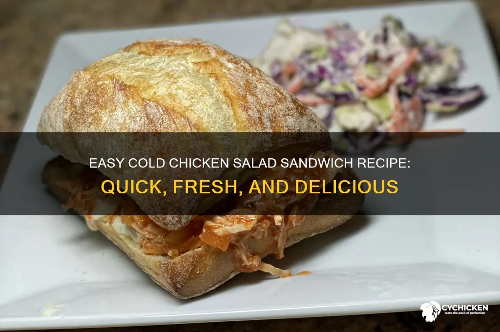 how to make cold chicken salad sandwiches