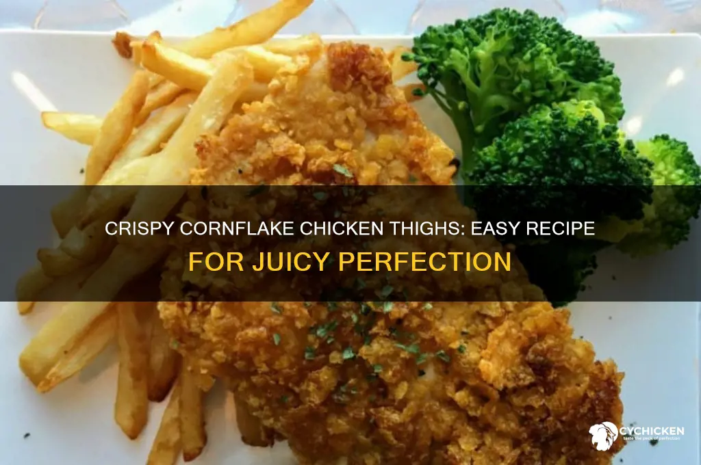 how to make cornflake chicken thighs