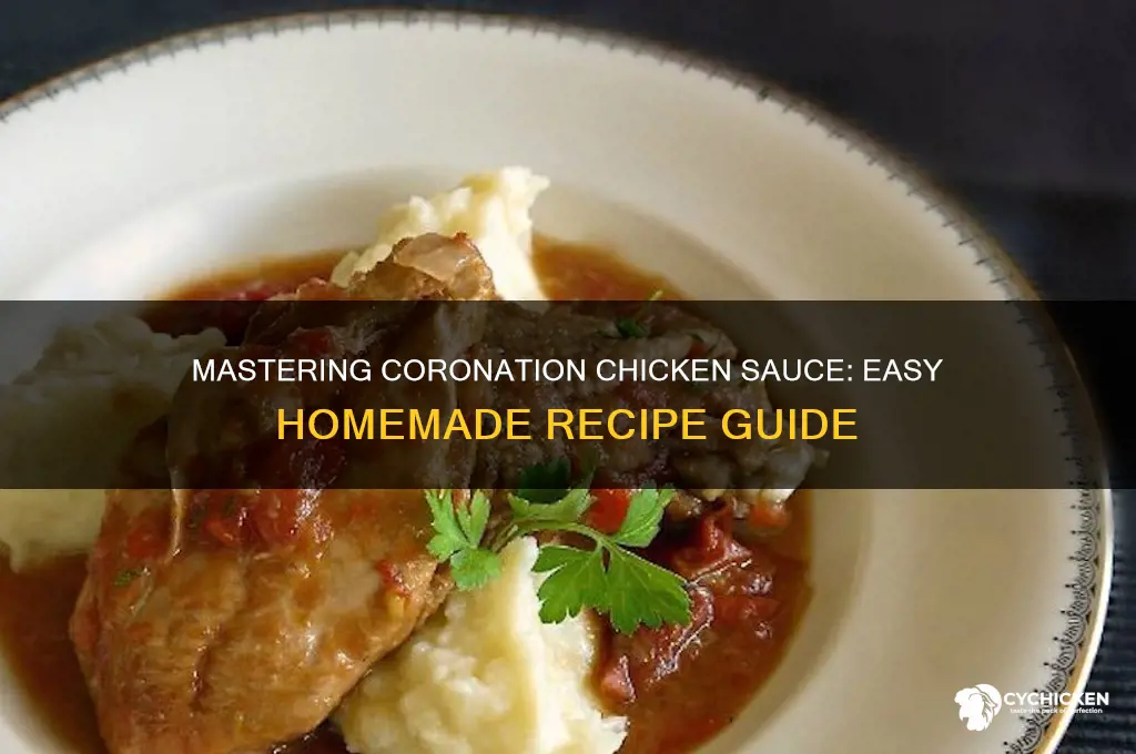 how to make coronation chicken sauce