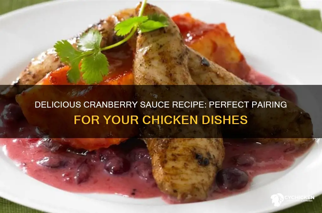how to make cranberry sauce for chicken