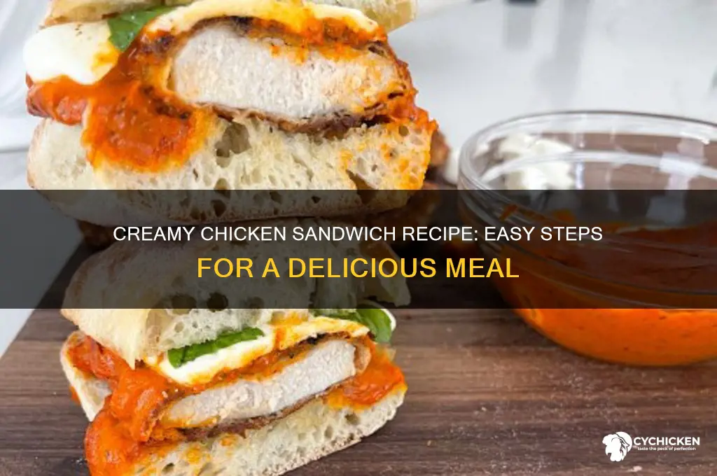 how to make cream chicken sandwich