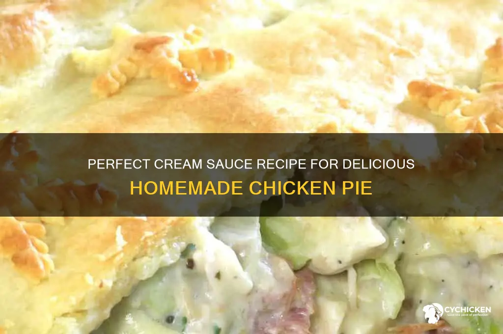 how to make cream sauce for chicken pie