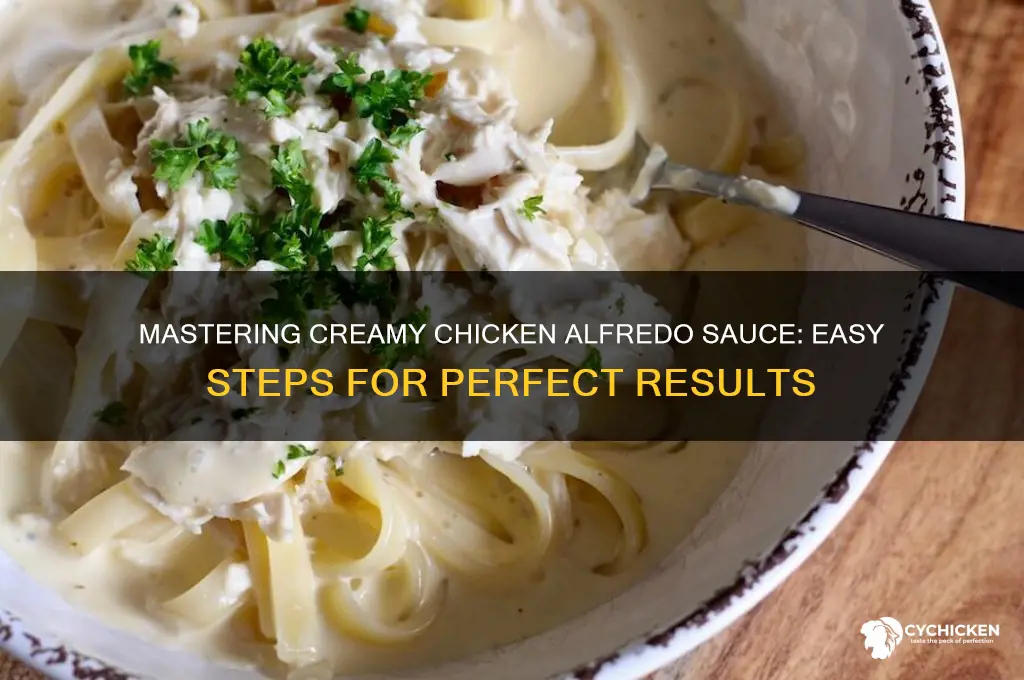 how to make creamy chicken alfredo sauce