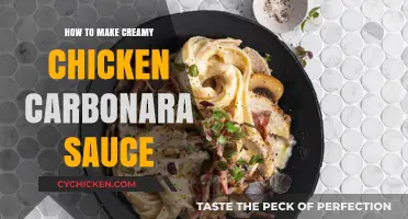 Creamy Chicken Carbonara Sauce: Easy Recipe for Perfect Pasta