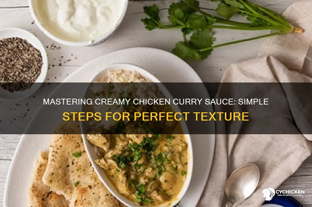 how to make creamy chicken curry sauce