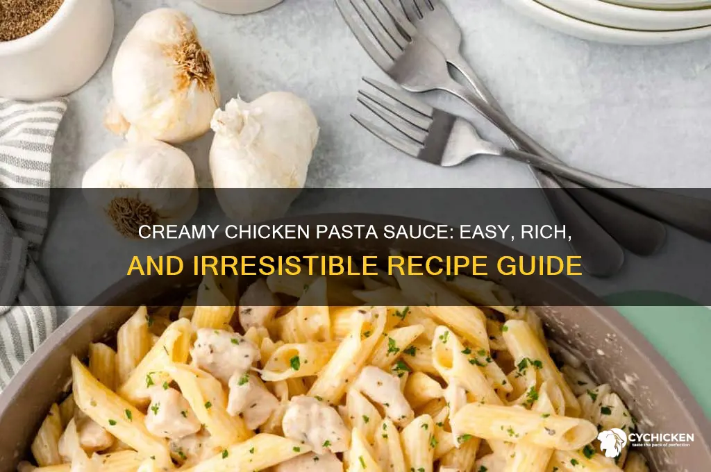 how to make creamy chicken pasta sauce
